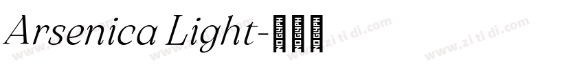 Arsenica Light字体转换